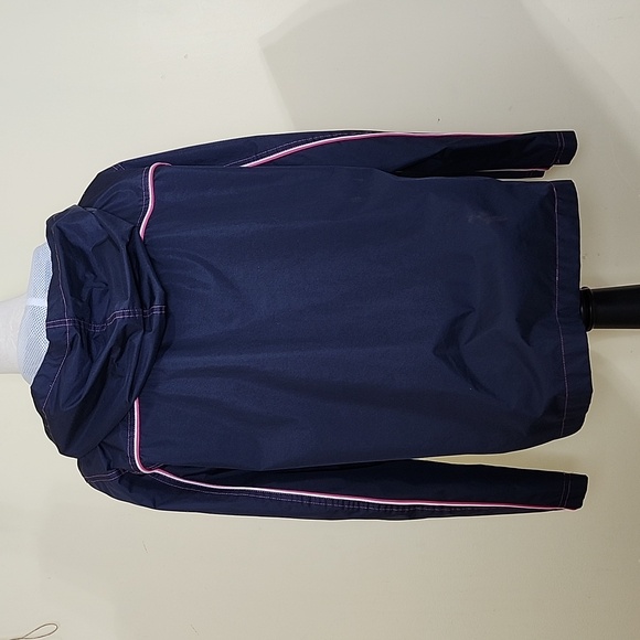 Fleet Street Petite Women's Navy & Pink Lightweight Jacket, Size Petite Large - Picture 4 of 15